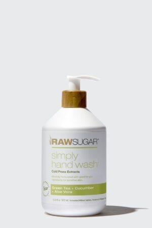 Simply Hand Wash for Sensitive Skin | Green Tea + Cucumber + Aloe Vera | 16.9 fl oz